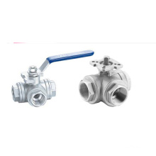 Sanitary Stainless Steel Three Way Ball Valve (IFEC-BV100013)